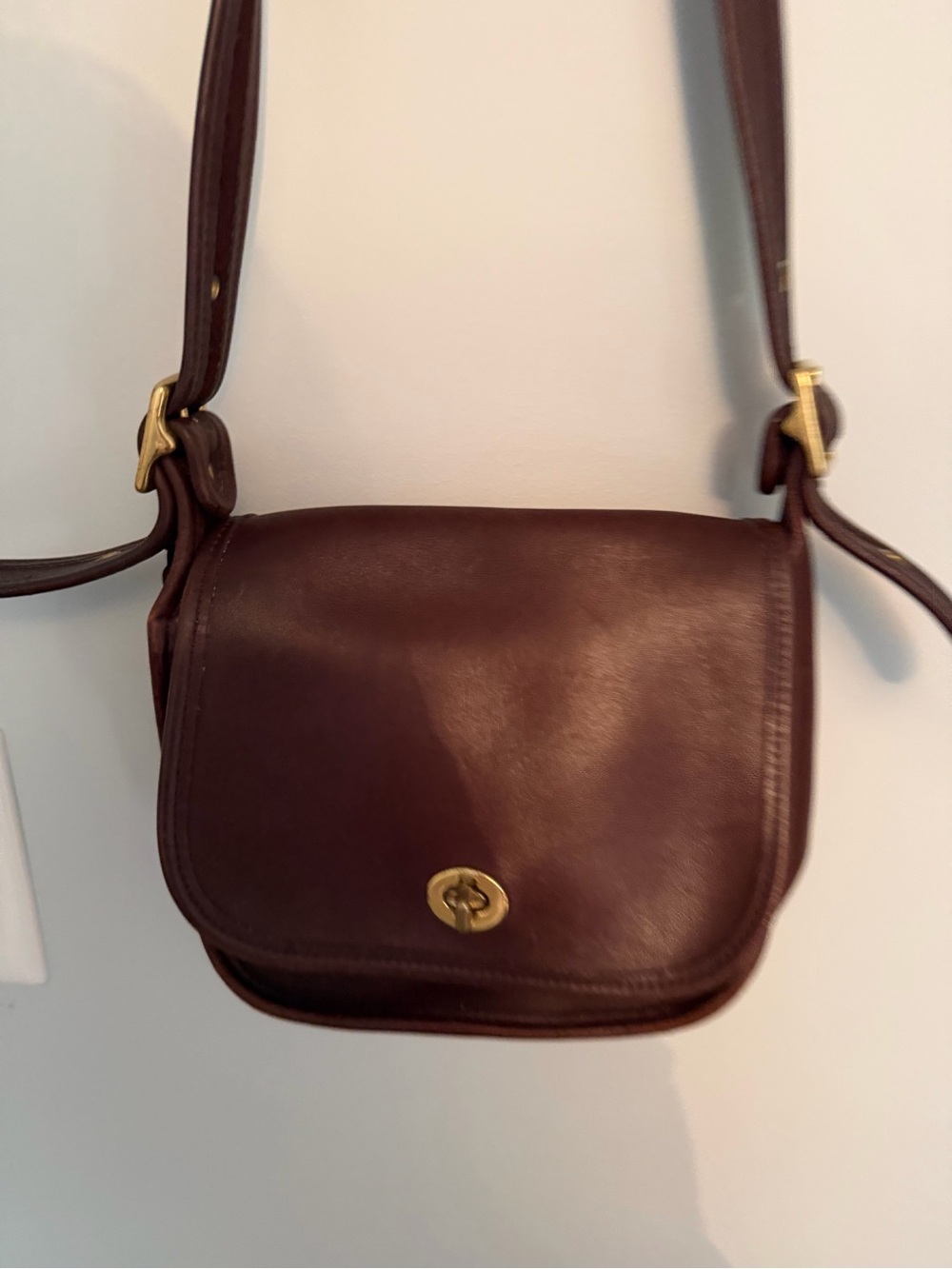 Coach Classic Brown Leather Vintage  Crossbody Legacy Trail Bag - Picture 7 of 12